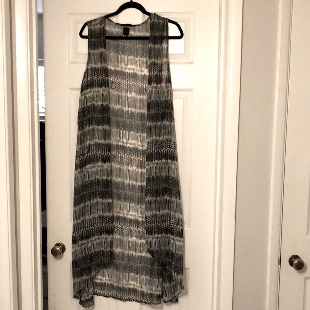 Steve Madden Swim Waterfall Open Flowy Coverup OSFM